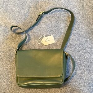 Coach Green Leather Crossbody Bag
